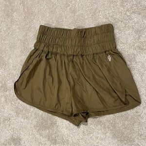 FP Movement by Free People Olive High Waist Athletic Shorts
